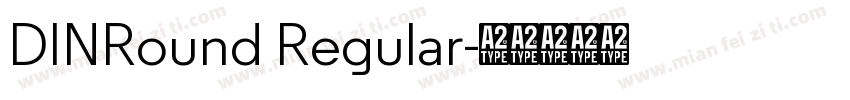 DINRound Regular字体转换